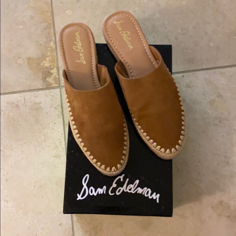 Sam Edelman Austin Caramel Suede Slide 10
